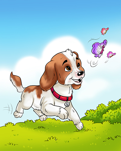 Animal children book illustration