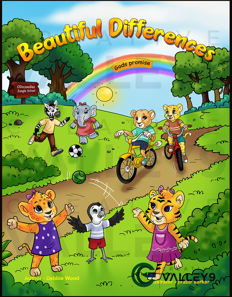 Children book cover illustration