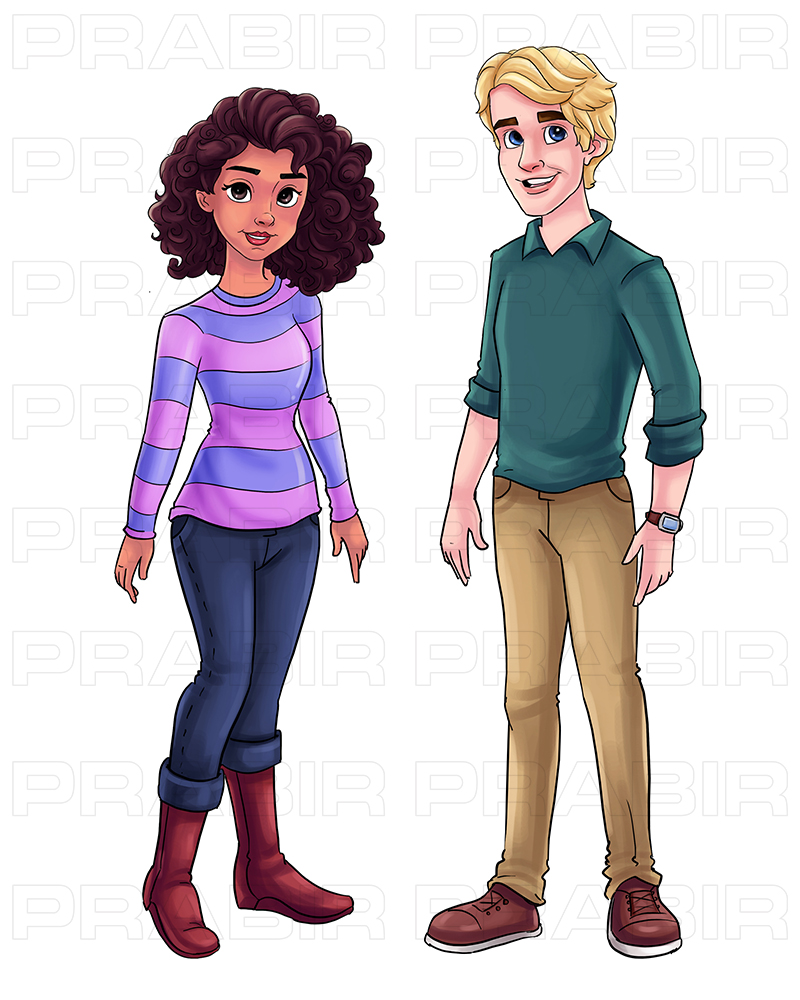 Custom character illustration