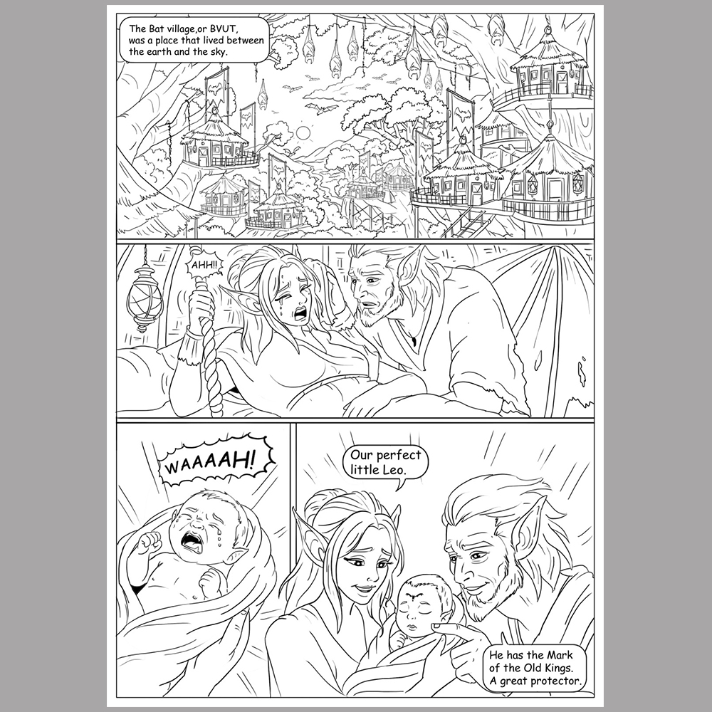 Comics book illustration