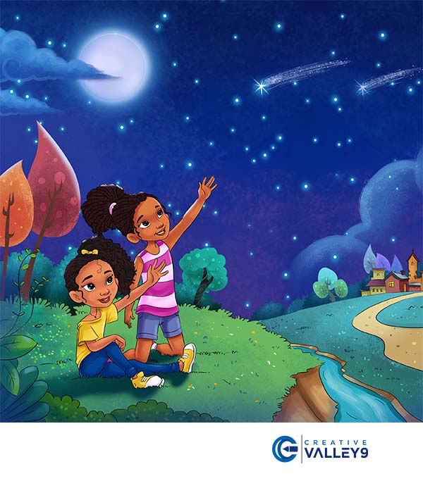 Dance Class African American Children book illustration