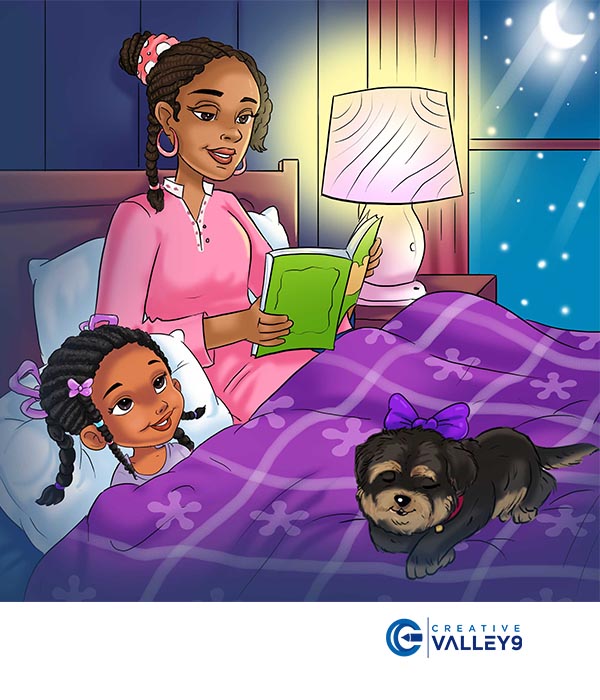 African American children book illustration