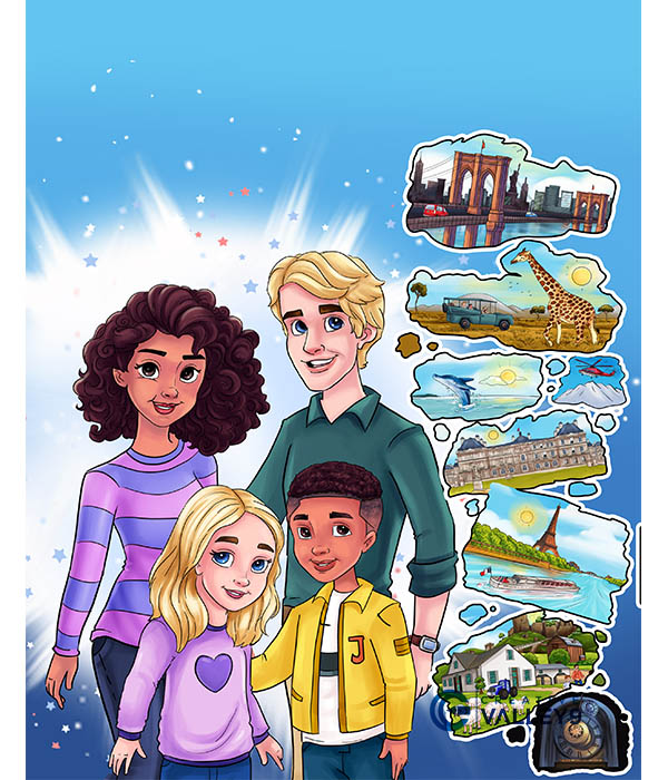 Wow! Life is an Adventure children book illustration