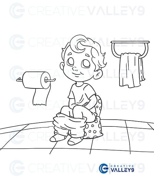 Tom goes potty