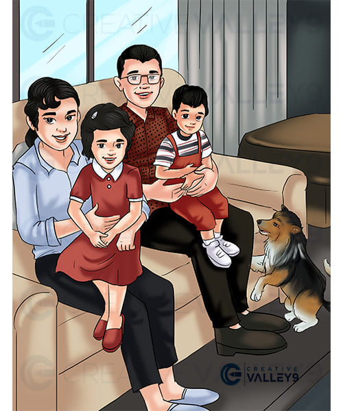 Mom's Book Illustration
