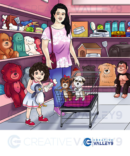 Mikayla children book illustration