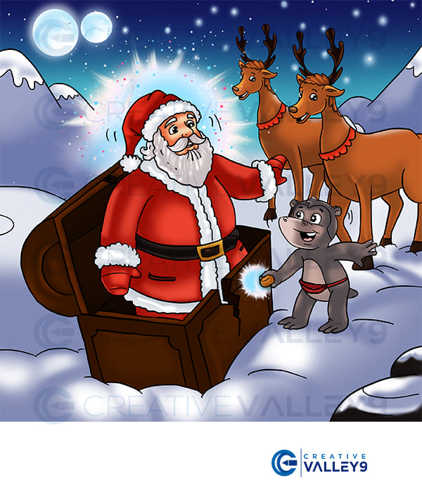A Christmas wish christmas children book illustration