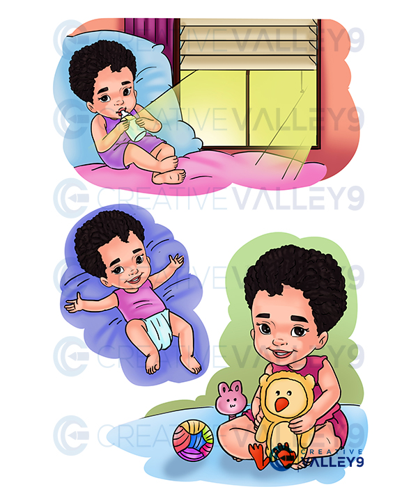 The August princes kids book illustration